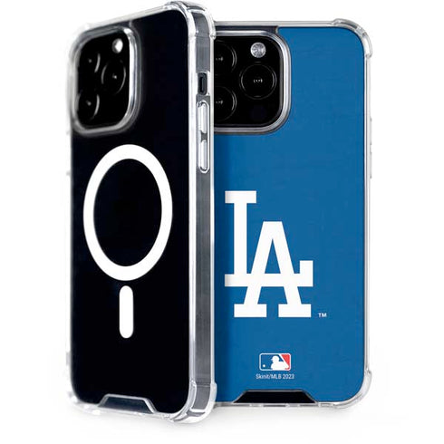 MLB Los Angeles Dodgers - Solid Distressed iPhone 15 Pro Max MagSafe Case